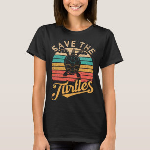 Camiseta Salve As Tartarugas Direitos Dos Animais Ruas Da T