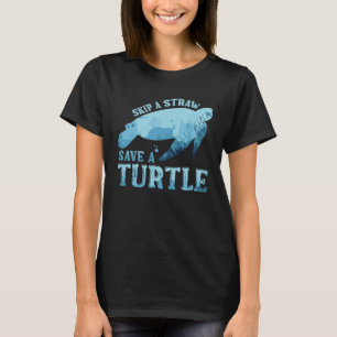Camiseta Salve as tartarugas mar limpo Salve a Natureza Oce
