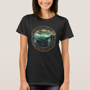 Camiseta Salve as tartarugas para salvar o meio ambiente do