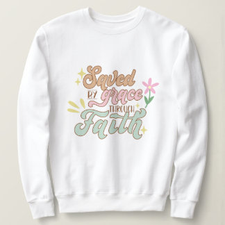 Camiseta Salve com graça através da fé Jesus