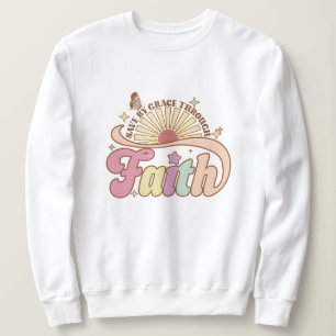 Camiseta Salve com graça através da fé Jesus