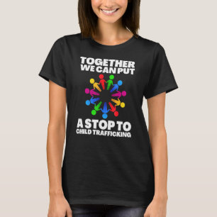 Camiseta Salve Crianças Acabam Com O Tráfico De Crianças Pa