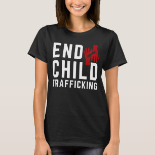 Camiseta Salve Crianças Acabam Com O Tráfico De Crianças Pa