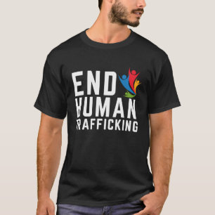 Camiseta Salve Crianças Acabam Com O Tráfico De Crianças Pa