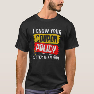 Camiseta Salve de casal Eu conheço sua política de cupom me