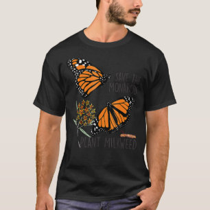 Camiseta Salve esses monarcas plantando somas de borboleta