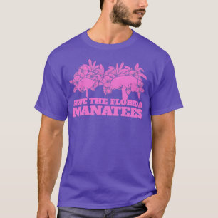 Camiseta Salve Flórida Manatees Vaca-do-Mar-Batata Flutuant