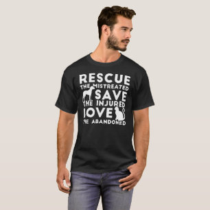 Camiseta Salve maltratado do amor das economias ferido o Ab