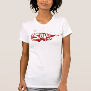 Camiseta Salve-me uma ilustração fofa