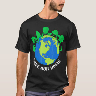 Camiseta Salve nossa árvore de animais domésticos Proteja a