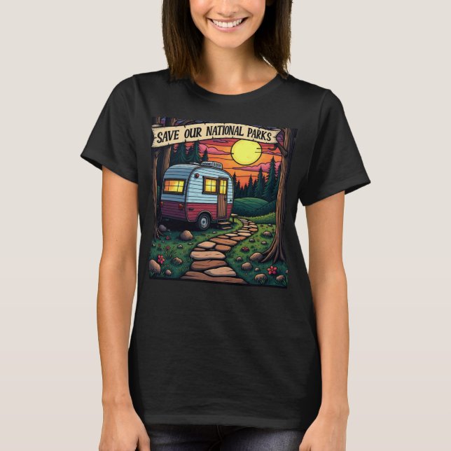 Camiseta Salve nossa Floresta Nacional (Frente)