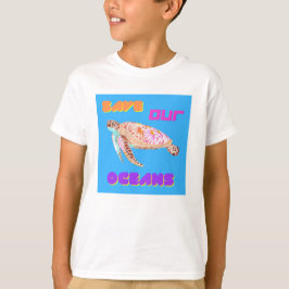 Camiseta Salve nossa tartaruga oceânica
