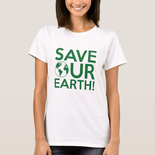 Camiseta Salve nossa Terra (Frente)