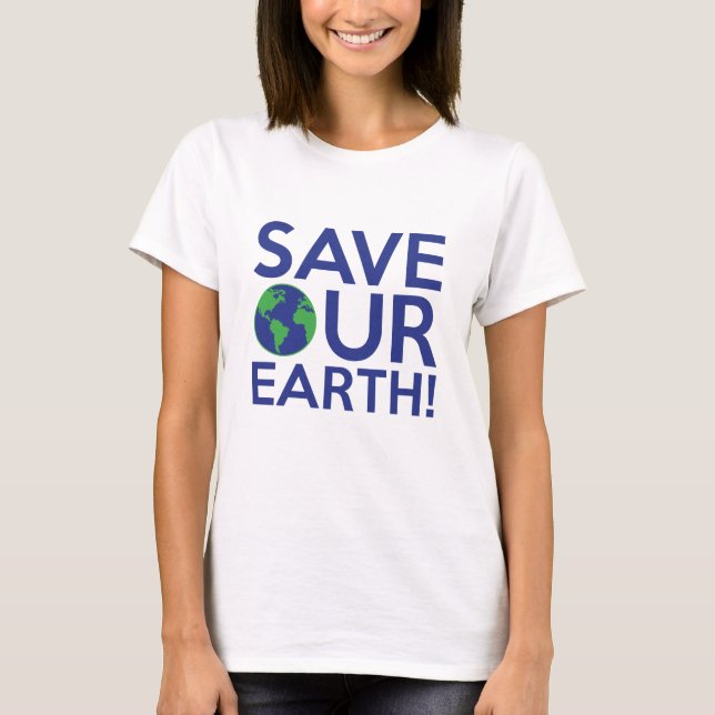 Camiseta Salve nossa Terra (Frente)