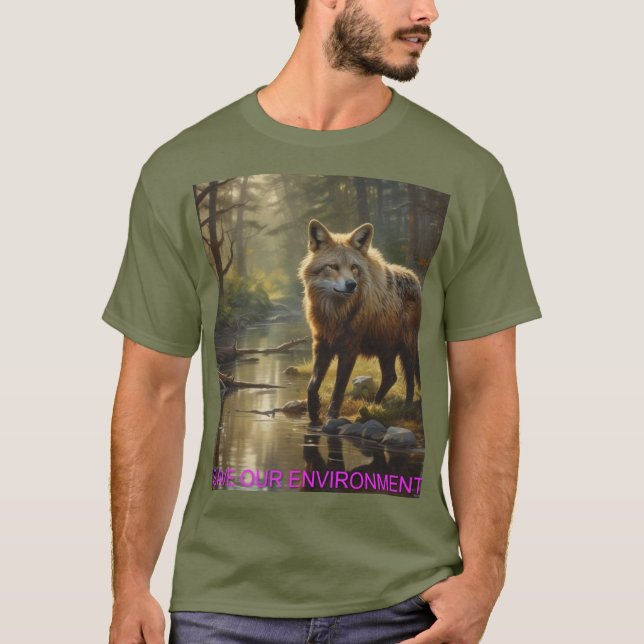 Camiseta Salve nosso ambiente (Frente)