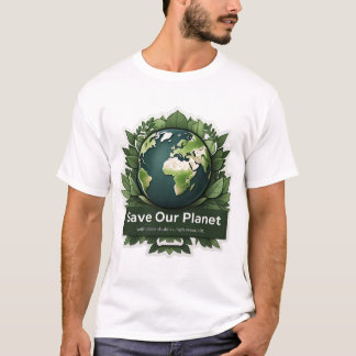 Camiseta Salve nosso planeta - Des ecologicamente compatíve