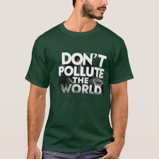 Camiseta salve nosso planeta, verde