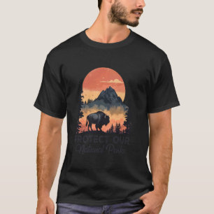 Camiseta Salve Nossos Parques Nacionais Resistir Serviço Bi