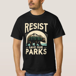 Camiseta Salve Nossos Parques Resistir Ao Ativismo Ambienta