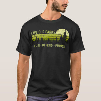 Camiseta Salve Nossos Parques Vintage Resista Parque Nacion