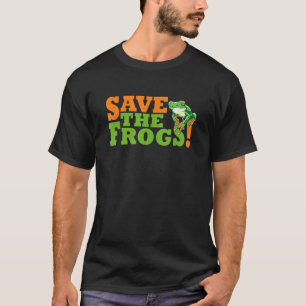 Camiseta Salve O Ambientalista De Sobrecarga Do Sapo Engraç