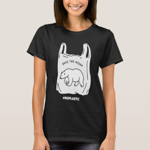 Camiseta Salve o ambiente e pare o plástico