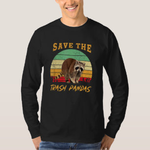 Camiseta Salve O Animal De Banho Pandas Raccoon
