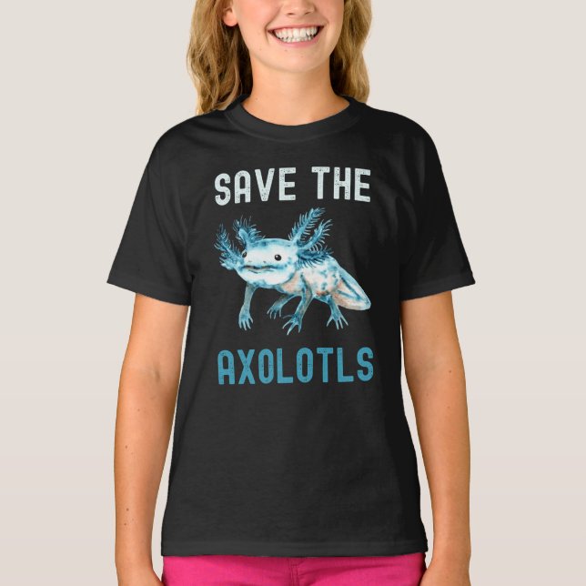 Camiseta Salve O Axolotls Proteja O Axolotl (Frente)