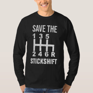 Camiseta Salve o Carro com Câmbio Manual Motorista Mecâni