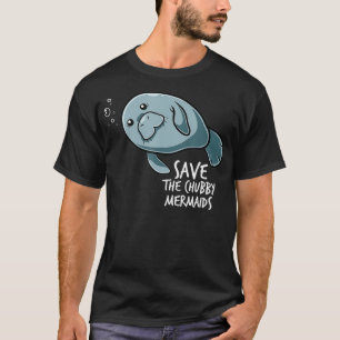 Camiseta Salve O Chubby Mermaid Sea Animal Flaoty Batata M