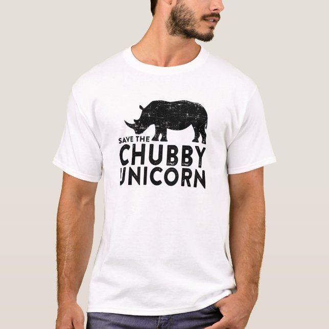 Camiseta Salve o Chubby Unicorn (Frente)