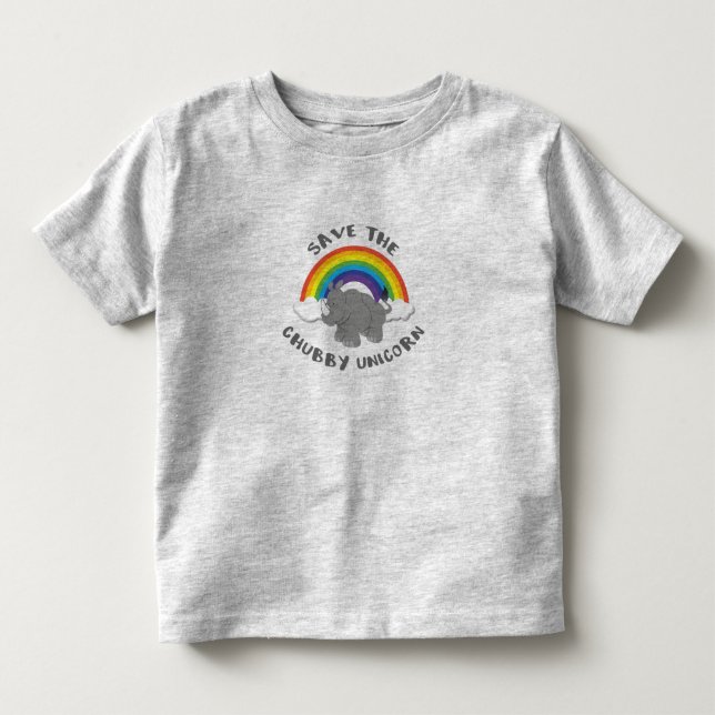 Camiseta Salve O Chubby Unicorn Rhino (Frente)