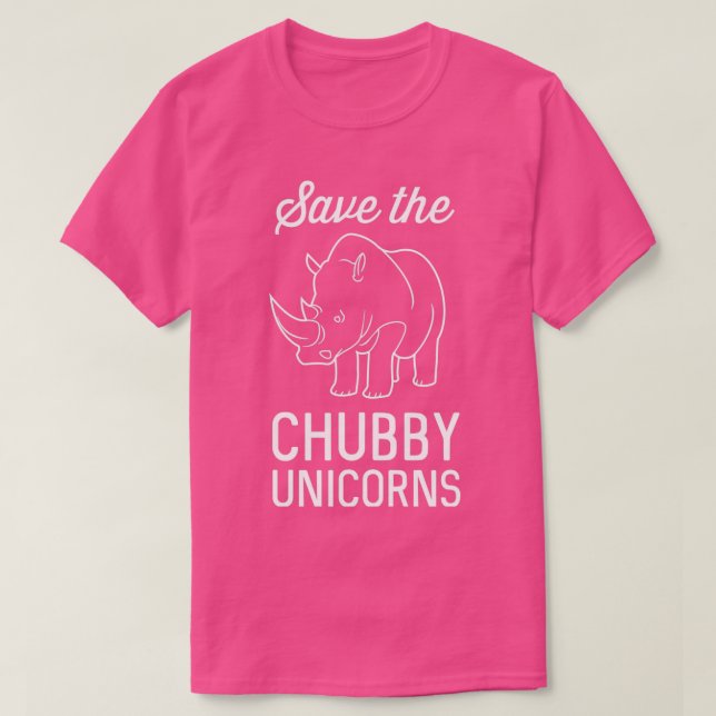 Camiseta Salve o Chubby Unicorns 8 (Frente do Design)