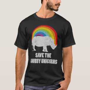 Camiseta Salve O Chubby Unicorns Chubies Rhino Rainbow R