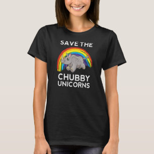 Camiseta Salve o Chubby Unicórns Retro Rhino Animal Pet Rh