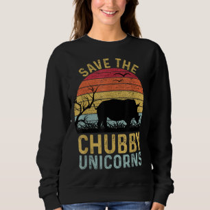 Camiseta Salve O Chubby Unicorns Vintage Funny Rhino Anima