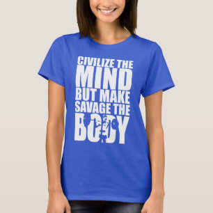 Camiseta Salve o corpo, o trabalho feminino é motivacional