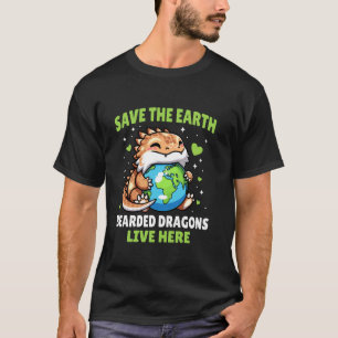 Camiseta Salve o Design de Dragão Barbudo da Terra - Ea Ani