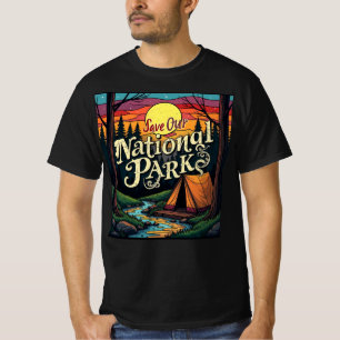 Camiseta Salve o design de nossos Parques Nacionais