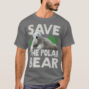Camiseta Salve O Design Do Urso Polar Para A Mudança Climát