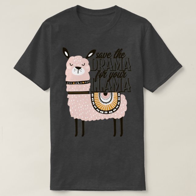 Camiseta Salve o drama do seu lama (Frente do Design)