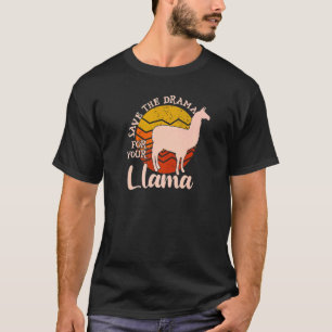 Camiseta Salve O Drama Para O Seu Animal Fofo De Aniversári