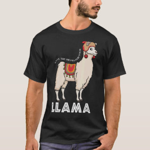 Camiseta Salve O Drama Para Seu Animal Llama Cute