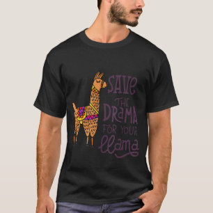 Camiseta Salve o drama para sua lhama
