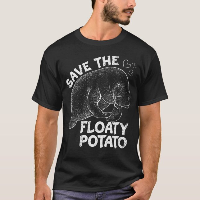 Camiseta Salve O Floaty Batata Mana Animal Marinho (Frente)