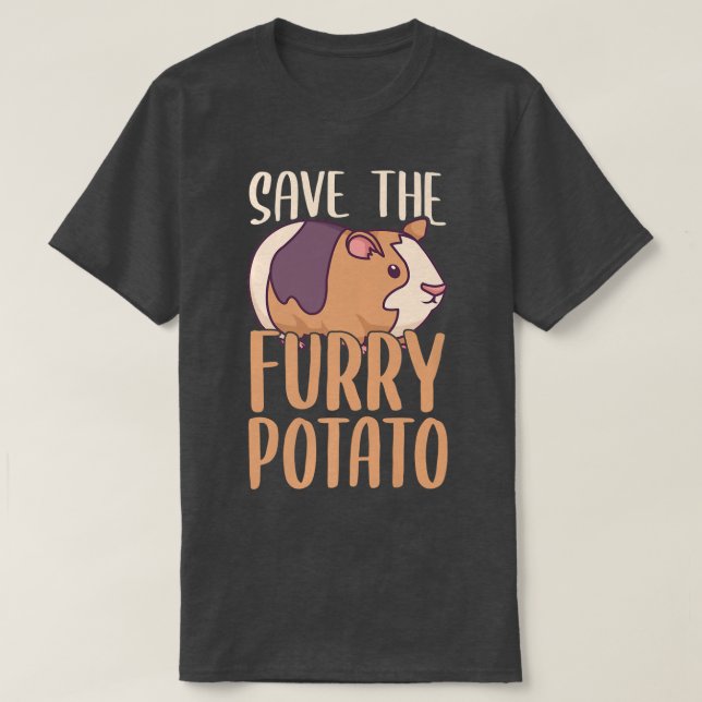 Camiseta Salve O Furry Potato Cavy Guiné Pig (Frente do Design)