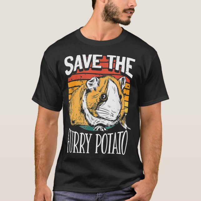Camiseta Salve O Furry Potato Funny Guiné Pig _2 (Frente)