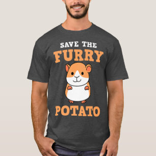 Camiseta Salve O Furry Potato Funny Guiné Pig Hamster Pet