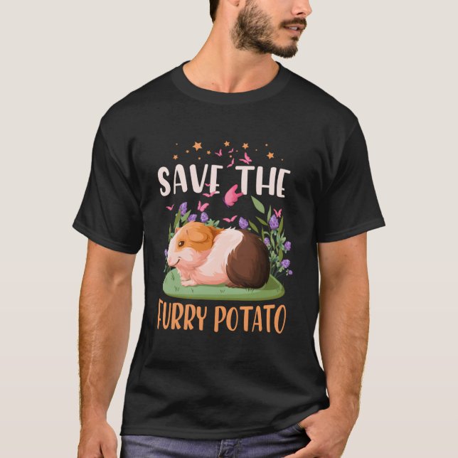 Camiseta Salve O Furry Potato Whey Cavy Sobre Guiné (Frente)