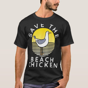 Camiseta Salve O Galo Da Praia Engraçado